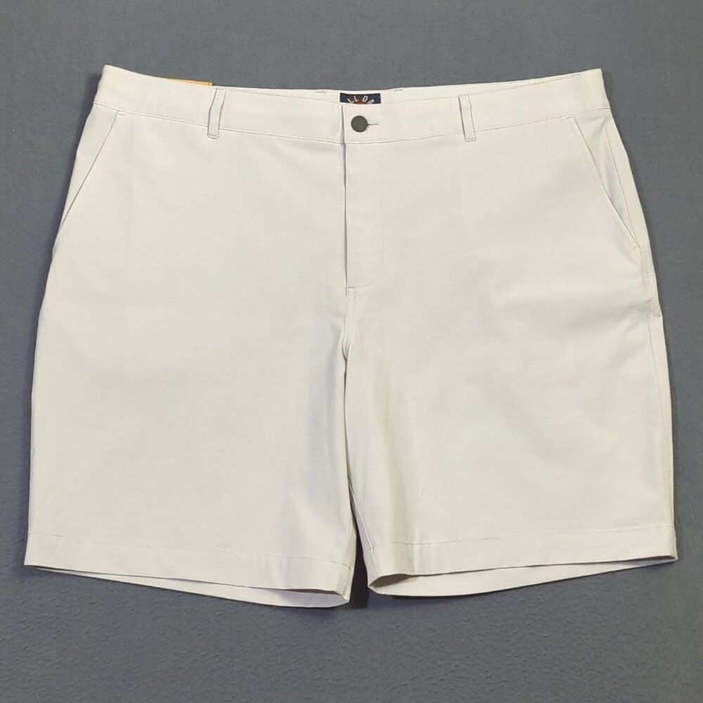 Faherty Shorts Men's 42 Gray All Day Shorts Flat Front Drawstrings NWT